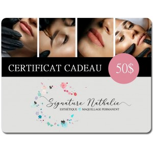 CERTIFICAT CADEAU 50